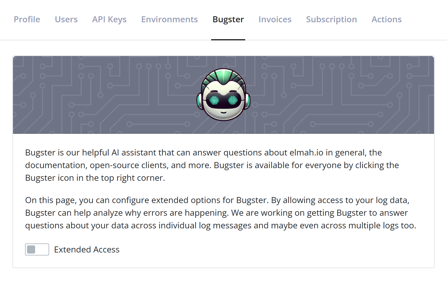 Bugster disabled