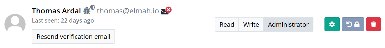 Resend verification email