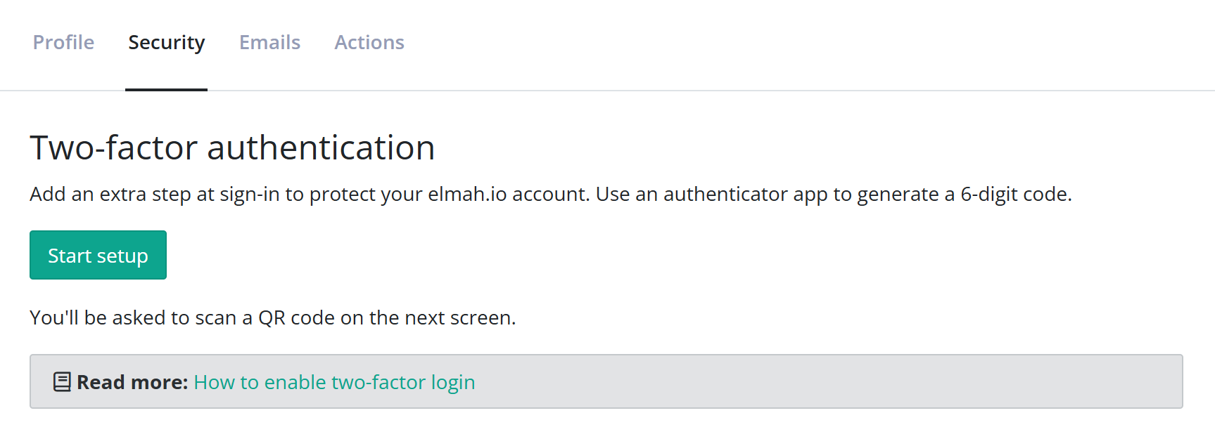 Two-factor authentication